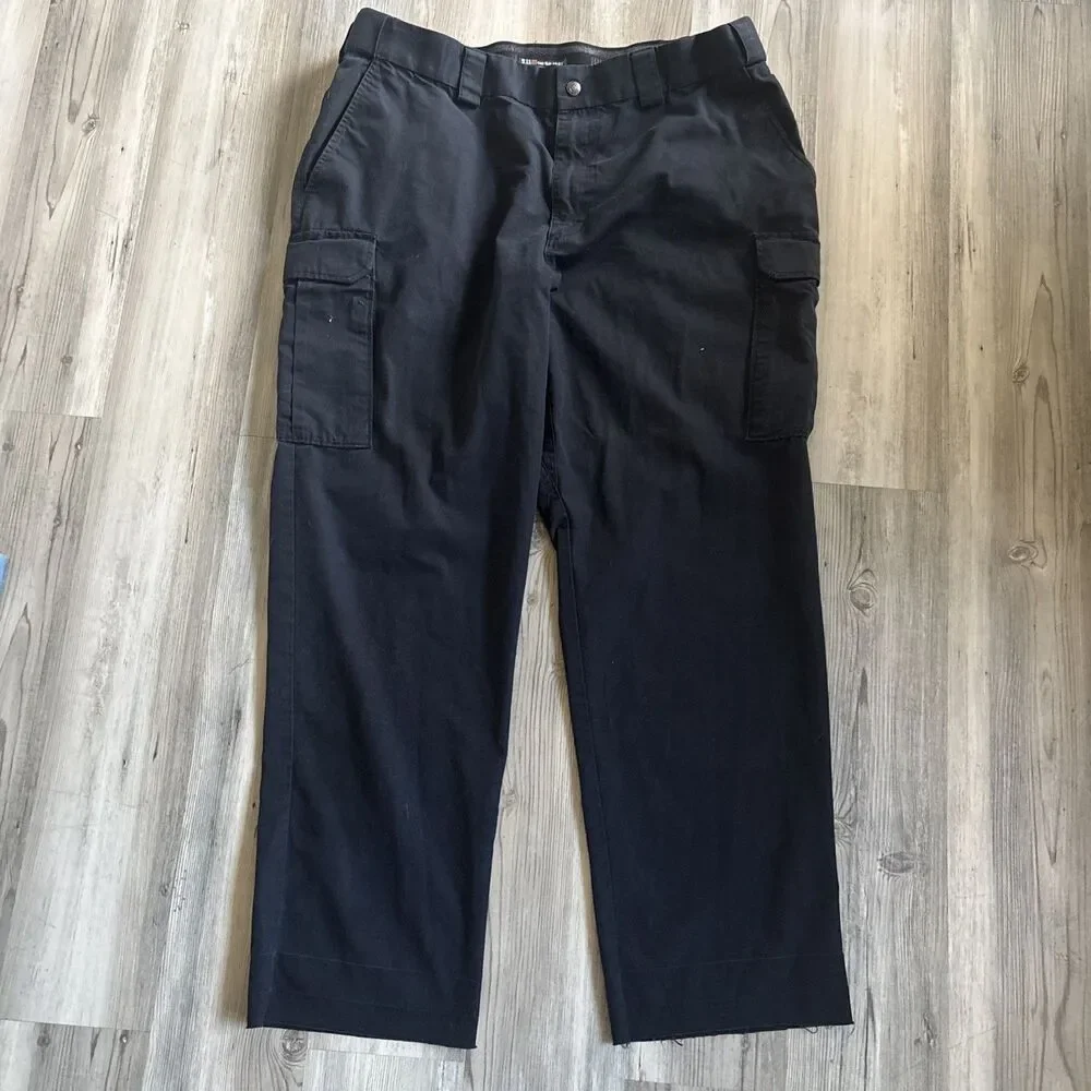 5.11 Tactical Heavy Blue Cargo Work  Uniform  Pants With Pockets Size 42
